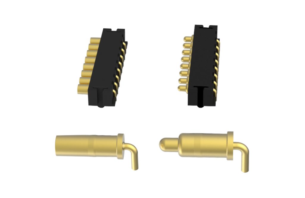 折彎式彈簧針 (Pogo Pin)，彈簧頂針